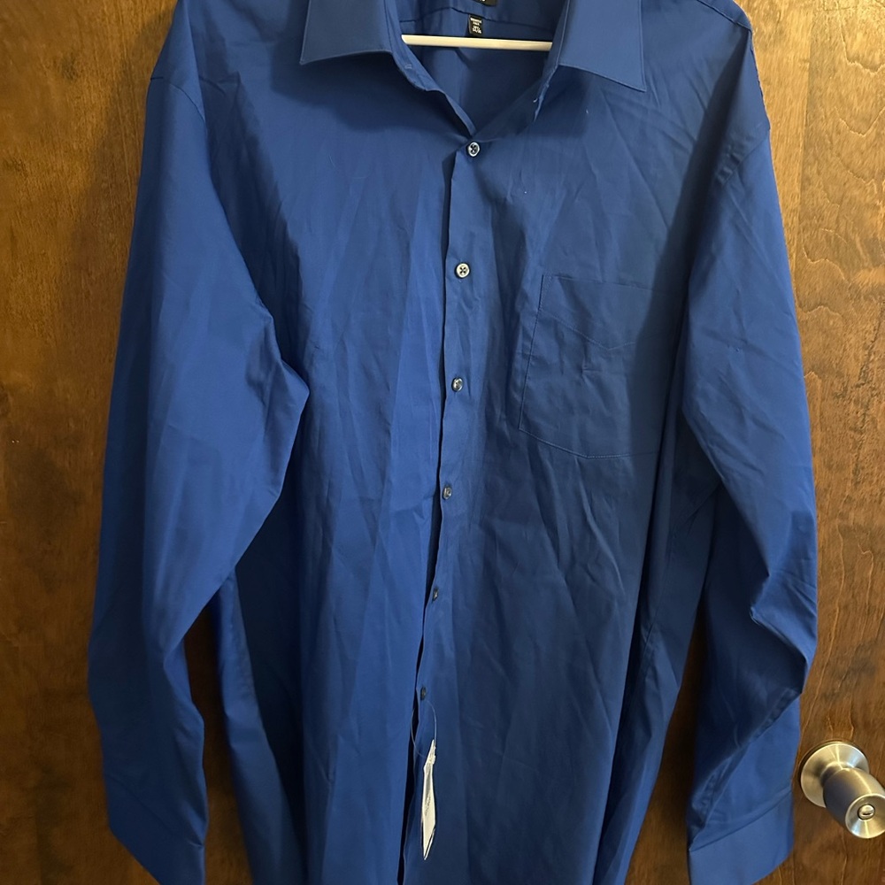 Arrow Men's Deep Blue Dress Shirt
